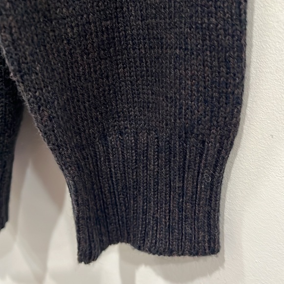 Oscar De La Renta Cardigan Sweater Full Zip Elbow Patches Pockets size XL - Picture 5 of 14